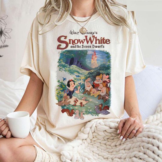 Retro 90s Disney Snow White Shirts, Disney Character Shirt, Retro Snow White and The Seven Dwarfs Shirt, Disneyworld Shirts