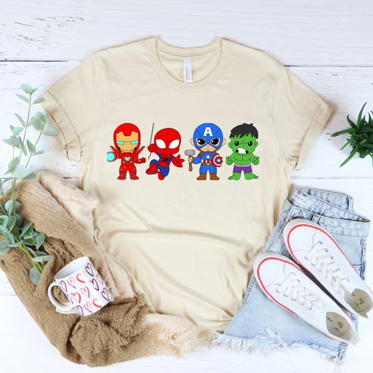 Baby Superheroes Shirts, Avengers Heroes Shirt, Marvel Heroes, Marvel Characters, Spiderman,Ironman,Spiderman,Captain America Shirt
