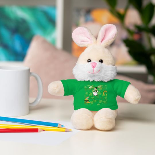 Cute & Funny Stuffed Animals with Tee | 8in tall
