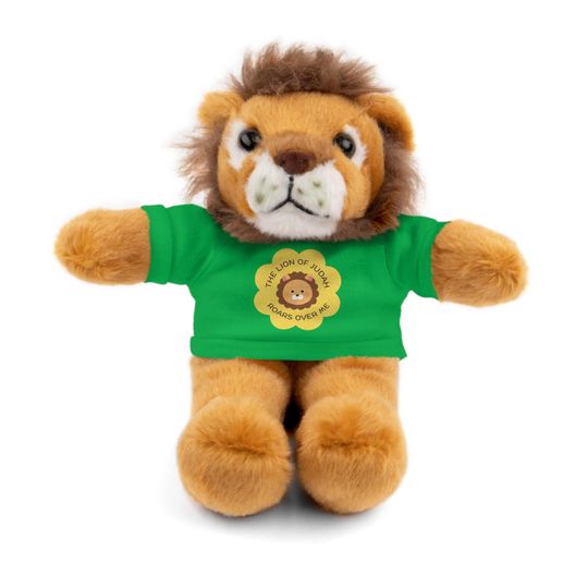 Lion of Judah Stuffed Animal with Tee - Baby gifts, Easter gifts, Easter basket gifts, Kids gifts for Easter, Christan kids gifts