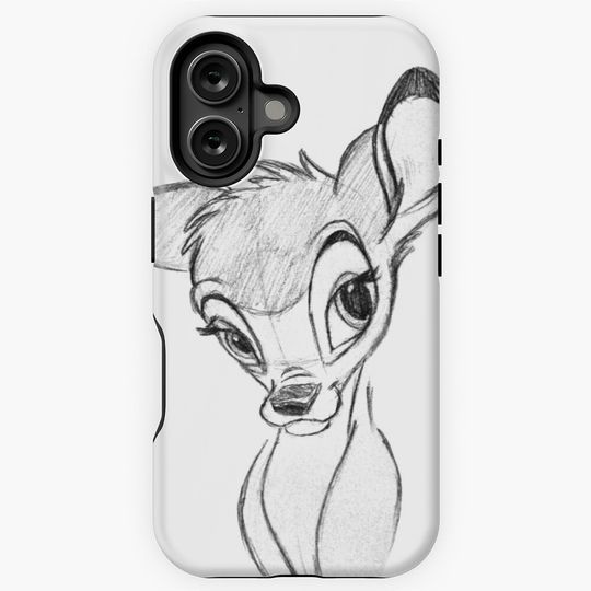Bambi Sketch iPhone Case