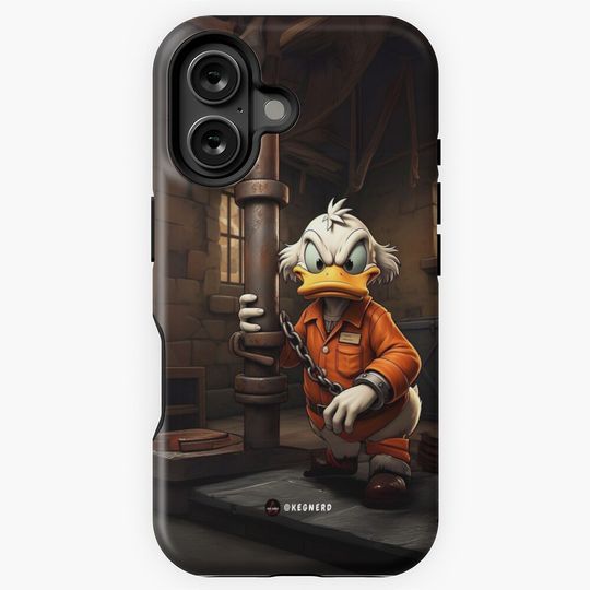 Scrooge Mcduck in prision iPhone Case