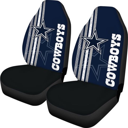 Dallas Cowboys football Printed Logo Car Seat Cover-Set of Two