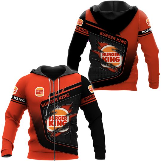 Halloween Burger King Hoodie, Burger King Sweatshirt, 3D All Over Print Shirt, Hoodie