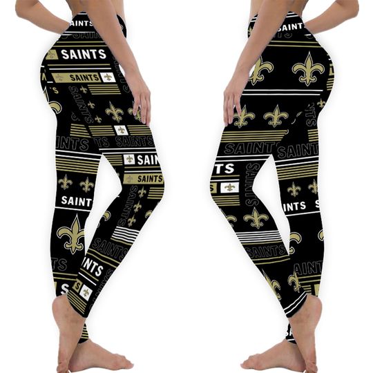 Football New Orleans Saints Team Column Leggings
