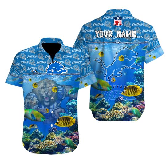 Personalized Detroit Lions Hawaiian Shirt