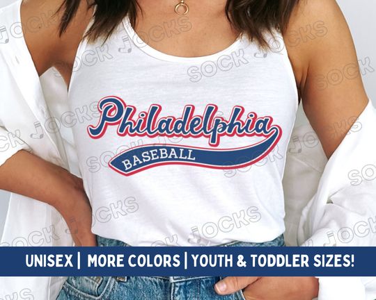 Philadelphia Phillies Tank Top | Unisex Philadelphia Phillies Tank | Retro Style Sleeveless Phillies Shirt