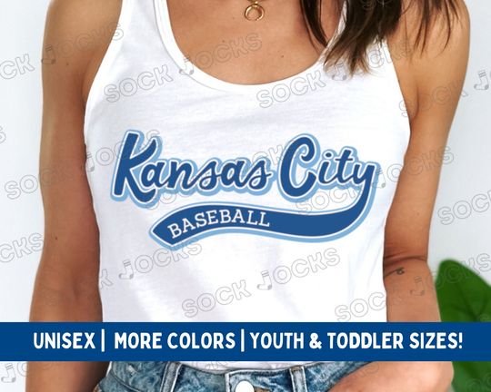 Kansas City Royals Tank Top | Unisex Kansas City Royals Tank | Retro Style Sleeveless Royals Shirt