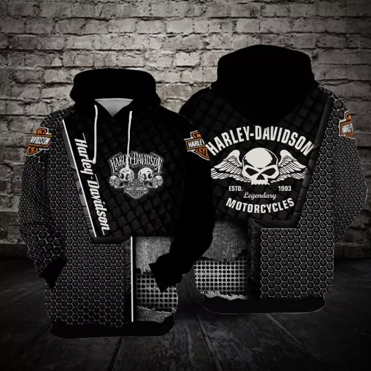 Harley Racing Davidson 3D Hoodie