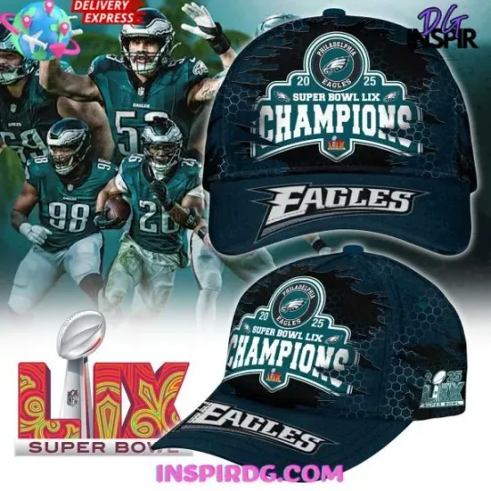 Philadelphia Eagles Super Bowl LIX Champions Special Cap