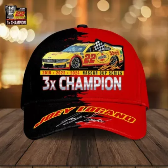 Custom NASCAR Hat - Joey Logano Classic Cap, Adjustable Strapback Cap