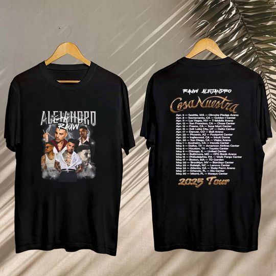 Rauw Alejandro Fan Gift, Rauw Alejandro 2025 Concert, Rauw Alejandro Cosa Nuestra Tour Tee, 2025 Rauw Alejandro Cosa Nuestra Tour Shirt