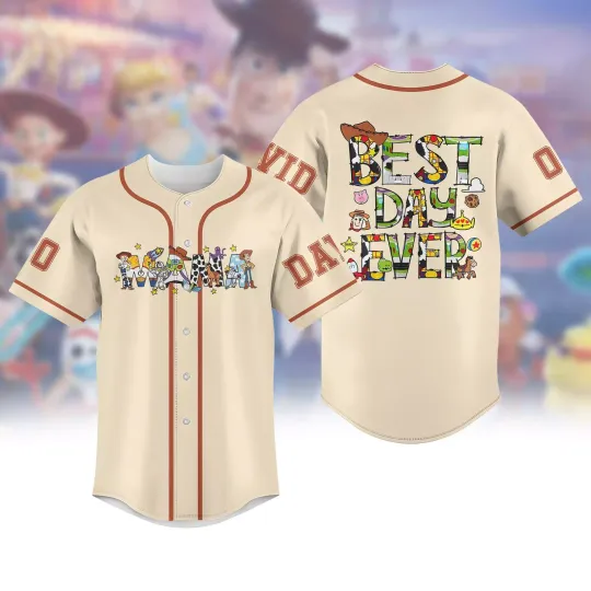 Personalized Mama Toy Story Best Day Ever Mother's Day Baseball Jersey Shirt