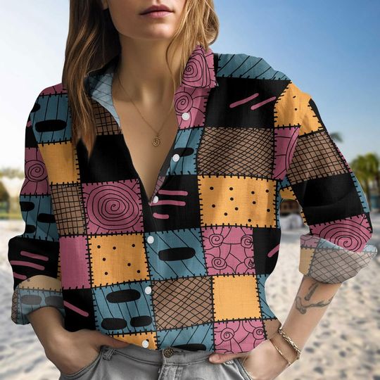 Sally Linen Shirt, Nightmare Before Christmas Shirt, Sally Women Shirt, Disney Trip Shirt, Magic Kingdom Tee, Women Blouses, Funny Gift