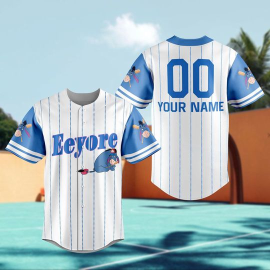 Eeyore Baseball Jersey Shirt, Personalized Eeyore Shirt, Winnie The Pooh Shirt, Disney Trip Shirt, Magic Kingdom Shirt, Gift For Fan