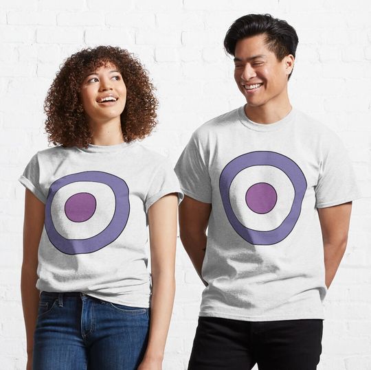 Mens Womens White Hawkeye Target Tshirt Design Classic T-Shirt