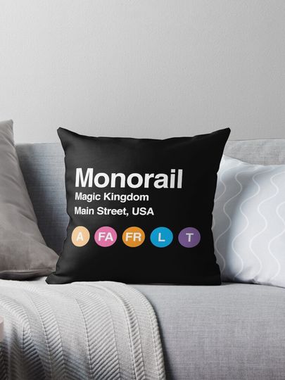 Monorail Subway Pillow