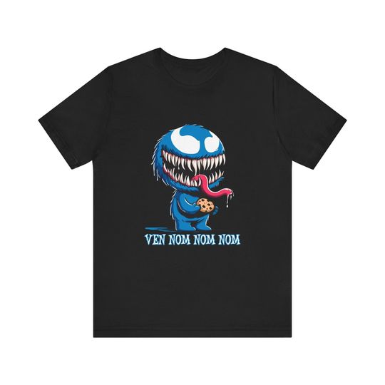 Ven Nom Nom Nom T-shirt | Venom T-shirt | Cookie Monster T-shirt | Funny T-shirt | Marvel T-shirt | Venomized T-shirt | Geek T-shirt