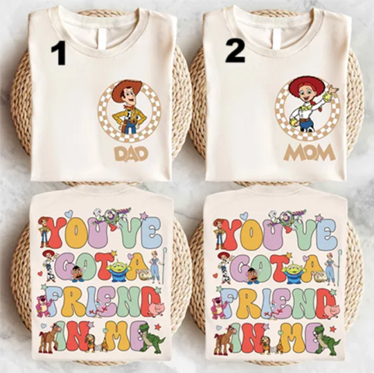 Toy Story Family Matching Shirt, Disney Custom Family Trip Shirt, Buzz Lightyear Boy Shirt, Woody Dad T-shirt, Jessie Mom Shirt