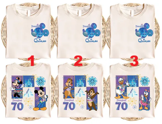 Custom Disneyland 70th Anniversary Shirt, Disneyland Magical Castle Shirt, Disney Chip and Dale Shirt, Mickey And Friends 70th Years Shirt