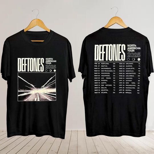 Deftone North American Tour 2025 T-Shirt, Deftone Concert Shirt, Deftone Fan Gift, Deftone Merch, Deftone Graphic Tee
