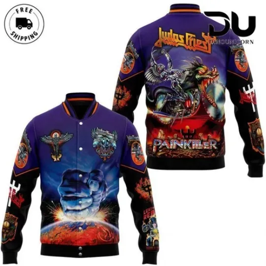 Judas Priest Painkiller Baseball Jacket