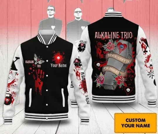 Alkaline Trio Your Coffin Or Mine Personalized Baseball Jacket