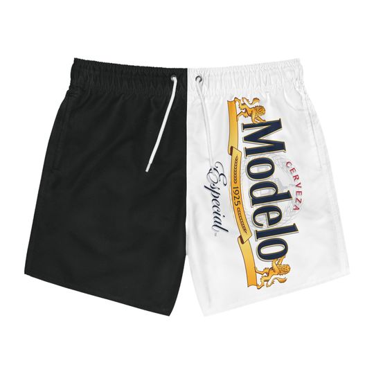 Modelo Especial Beer Swim Trunks, Summer Swim Shorts, Men's Bathing Suit, Stylish Swim Pants for Pool & Beach Fun