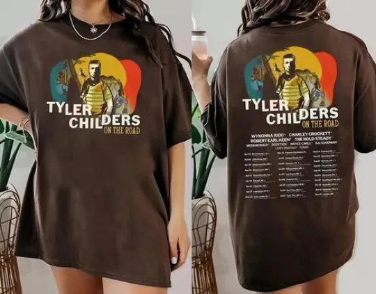 Tyler Childers On The Road 2025 Tour Shirt  Tyler Childers Concert 2025 T-Shirt