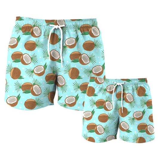 Father Son Matching Swim Trunks, Father & Son Matching Swimsuit, Dad and Son Matching Swim Trunks, Father Son Matching Outfit, Dad Gift