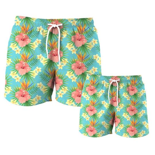 Father Son Matching Swim Trunks, Father & Son Matching Swimsuit, Dad and Son Matching Swim Trunks, Father Son Matching Outfit, Dad Gift
