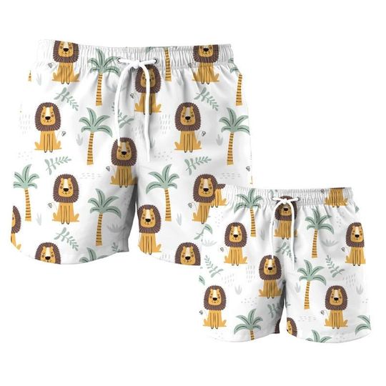 Father Son Matching Swim Trunks, Father & Son Matching Swimsuit, Dad and Son Matching Swim Trunks, Father Son Matching Outfit, Dad Gift