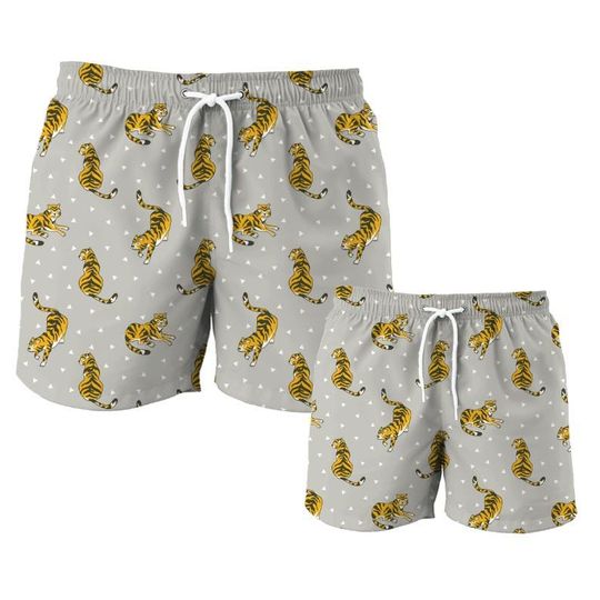 Father Son Matching Swim Trunks, Father & Son Matching Swimsuit, Dad and Son Matching Swim Trunks, Father Son Matching Outfit, Dad Gift