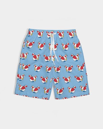 Youth Mickey Themed Beachball Nautical Swim Trunks