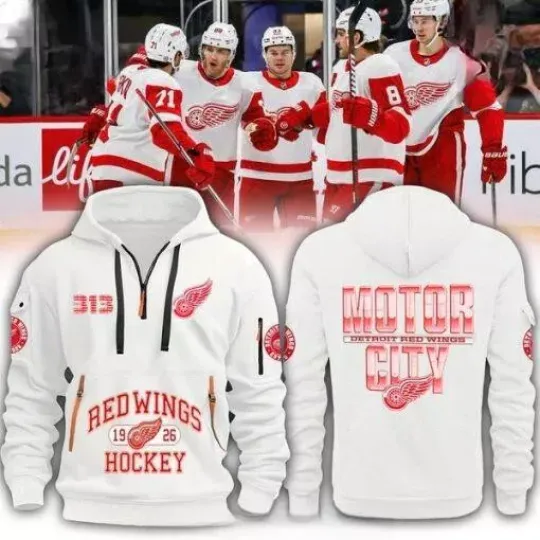 NHL Detroit Red Wings Motor City Half Zip Hoodie
