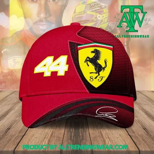 3D Le*Wis Hamilton x Scu*Deria Fe*Rrari 2025 Classic Cap
