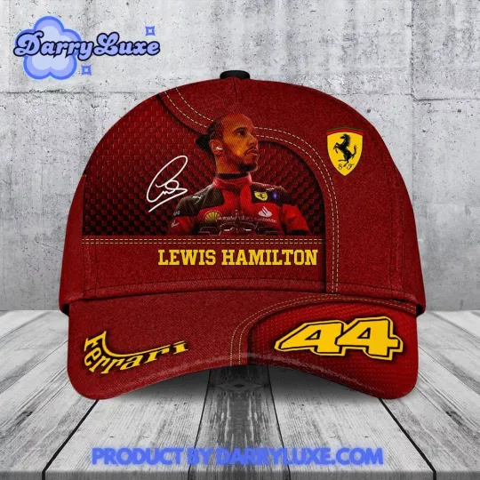 3D Scu*Deria Fe*Rrari X Le*Wis Hamilton 2025 Classic Cap