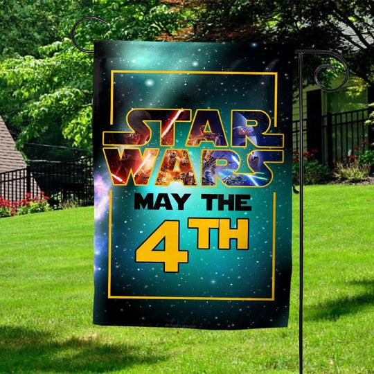 This Is The Way Garden Flag, The Mandalorian Flag, Star Wars Day Flag, May The 4th Flaf Decoration