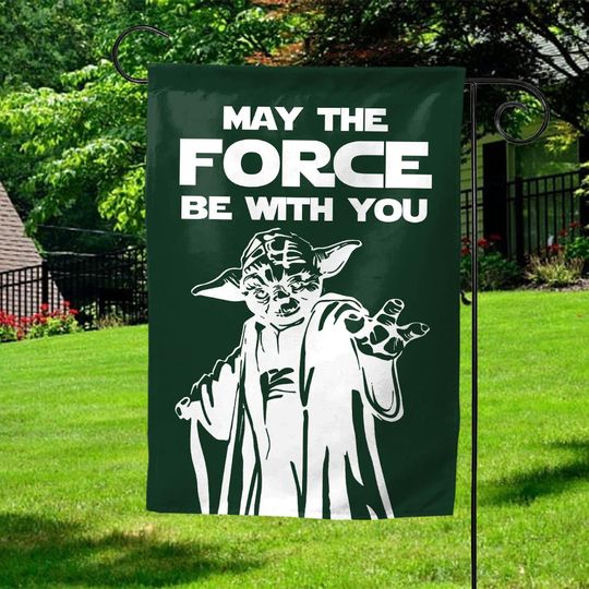 May The Fourth Be With You Garden Flag, Millennium Falcon Flag, Disney Star Wars Flag, Star Wars Character Flag, Star Wars Day Gift