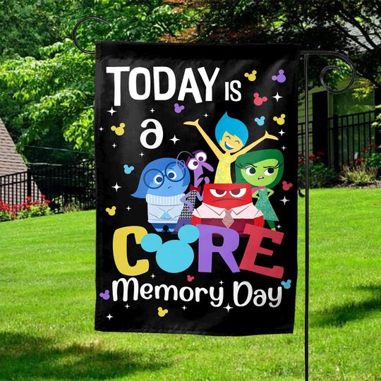 Today Is A Core Memory Day Garden Flag/Inside Out Friends Garden Flag/Today Is A Core Memory Day/Inside Out Garden Flag
