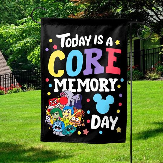 Today Is A Core Memory Day Garden Flag/Inside Out Friends Garden Flag/Today Is A Core Memory Day/Inside Out Garden Flag