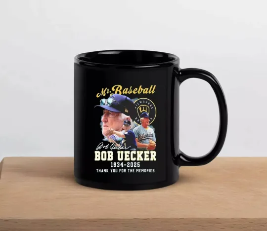 Bob Uecker Mr. Baseball 1934-2025 Thank You Anniversary Coffee Mug