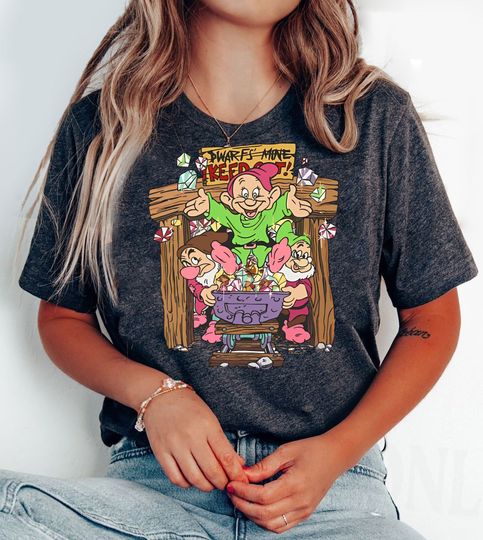 Vintage Grumpy Dopey Dwarfs Mine Keep Out Shirt | Snow White And Seven Dwarfs T-shirt | Disneyland Matching Tee Disney Gift | WDW Outfits