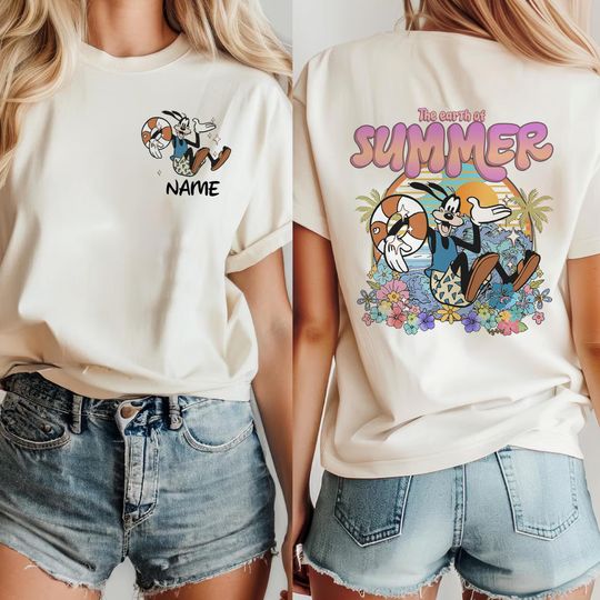 Personalized Mickey and Friends Disney Summer Shirt/Summer Break Disney Cruise Shirt/Summer Vibes Disney Spring Break Vacation 2025