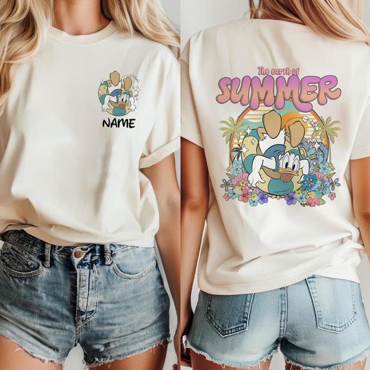 Personalized Mickey and Friends Disney Summer Shirt/Summer Break Disney Cruise Shirt/Summer Vibes Disney Spring Break Vacation 2025