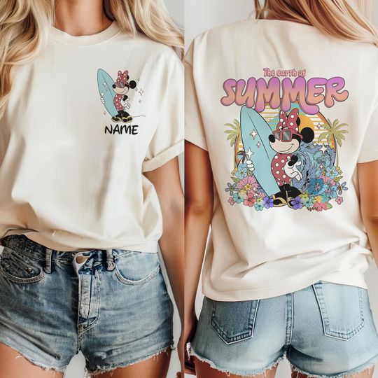Personalized Mickey and Friends Disney Summer Shirt/Summer Break Disney Cruise Shirt/Summer Vibes Disney Spring Break Vacation 2025