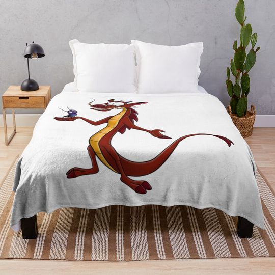 Mushu and Cricket   Throw Blanket