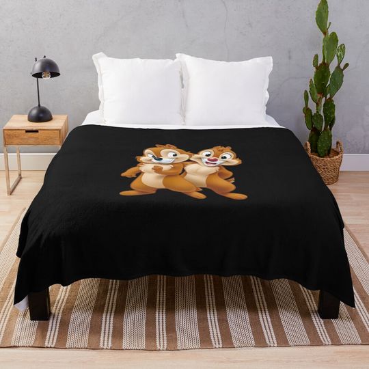 Chip and Dale - funny Chip Throw Blanket
