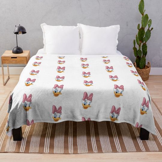 daisy duck face  Throw Blanket
