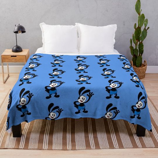 Oswald the Lucky Rabbit Throw Blanket